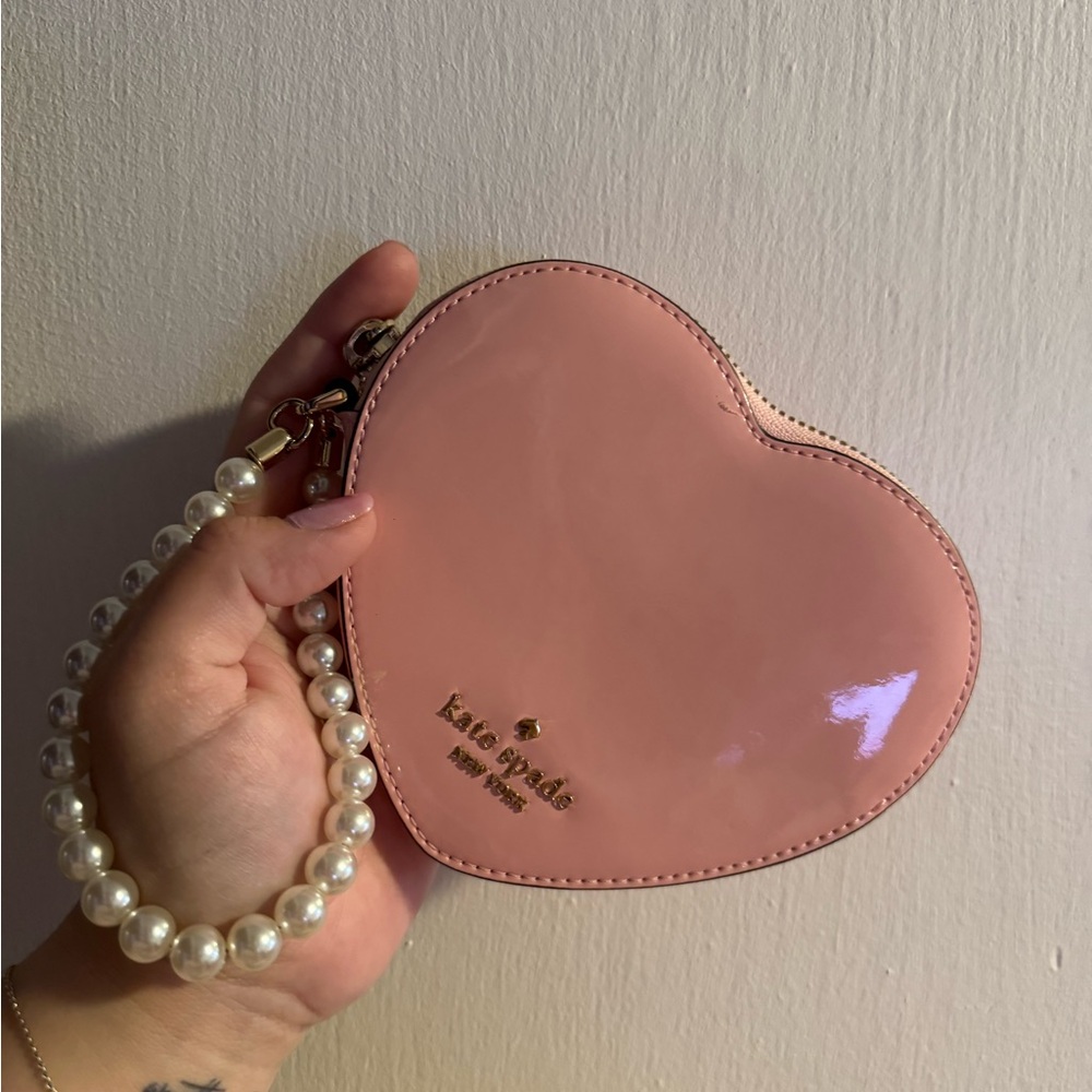 Kate Spade Pink Heart-Shaped coin bag